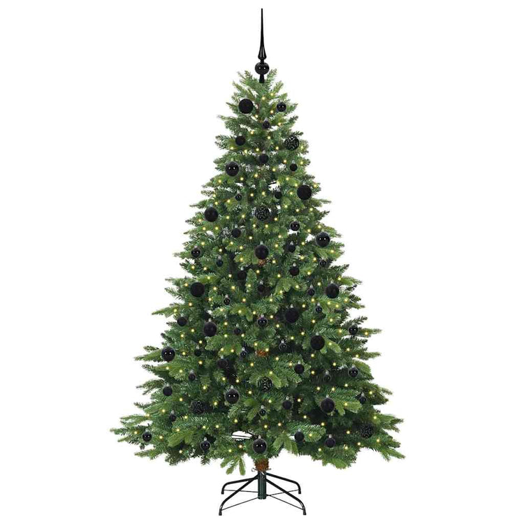 Vidaxx sapin de Noël artificiel avec 300 LED avec standard vert 210 cm PE et PVC