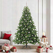 Vidaxx sapin de Noël artificiel avec 300 LED avec standard vert 210 cm PE et PVC - afbeelding 1