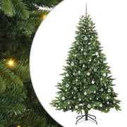 Vidaxx sapin de Noël artificiel avec 300 LED avec standard vert 210 cm PE et PVC - afbeelding 2