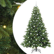 Vidaxx sapin de Noël artificiel avec 300 LED avec standard vert 210 cm PE et PVC - afbeelding 2