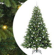 Vidaxx sapin de Noël artificiel avec 300 LED avec standard vert 210 cm PE et PVC - afbeelding 2