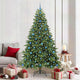 Vidaxx sapin de Noël artificiel avec 300 LED avec standard vert 210 cm PE et PVC