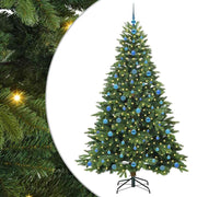 Vidaxx sapin de Noël artificiel avec 300 LED avec standard vert 210 cm PE et PVC - afbeelding 2