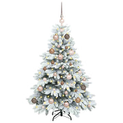 Vidaxx sapin de Noël artificiel avec 150 LED avec standard blanc 120 cm PE et PVC - afbeelding 3