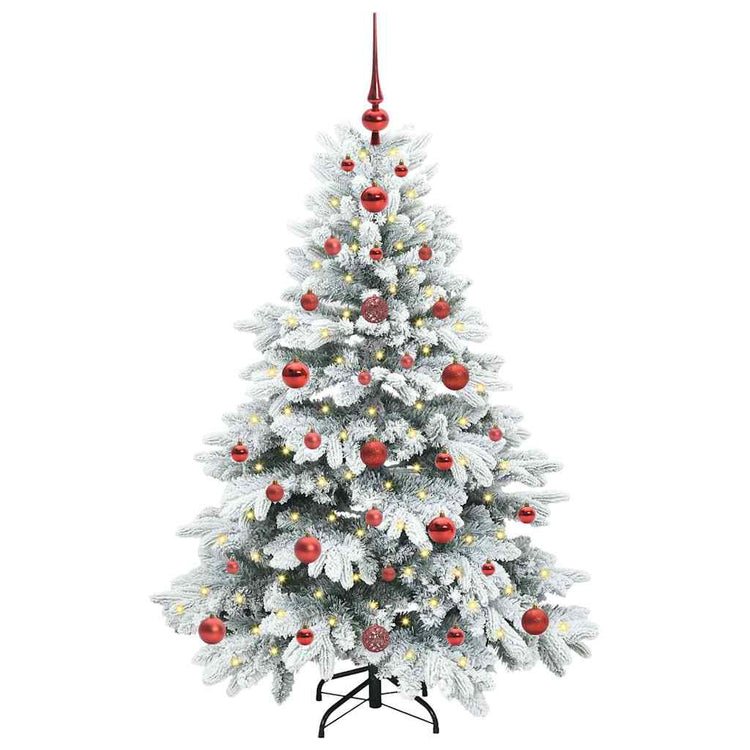 Vidaxx sapin de Noël artificiel avec 150 LED avec standard blanc 120 cm PE et PVC