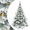 Vidaxx sapin de Noël artificiel avec 150 LED avec standard blanc 120 cm PE et PVC