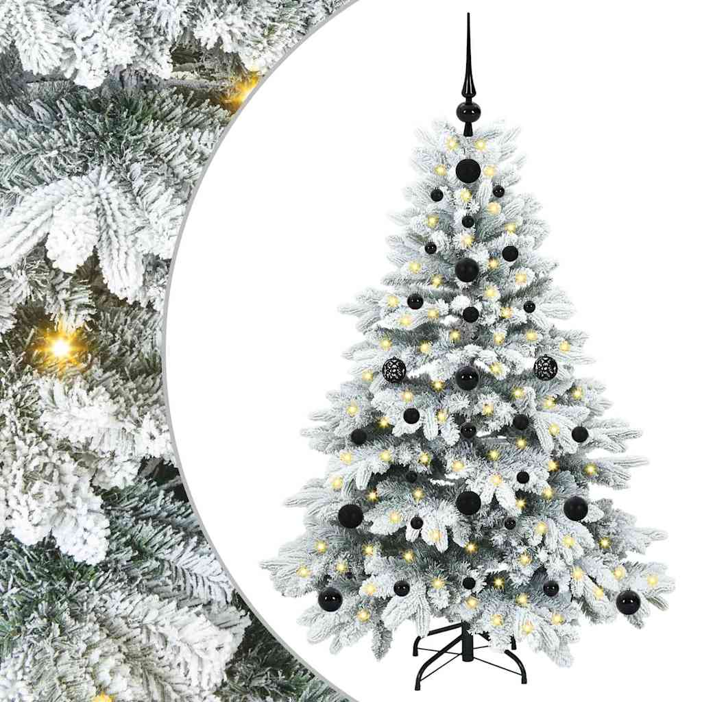 Vidaxx sapin de Noël artificiel avec 150 LED avec standard blanc 120 cm PE et PVC