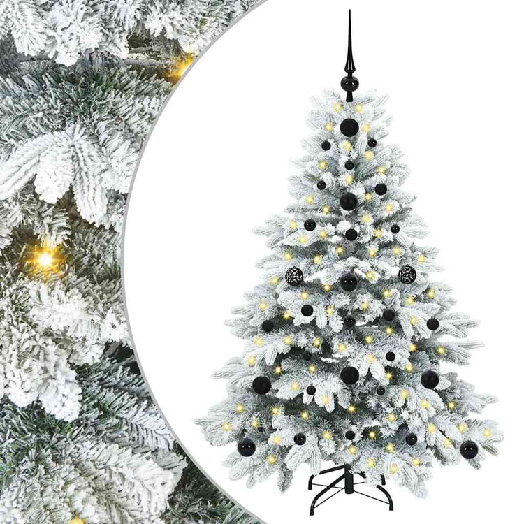 Vidaxx sapin de Noël artificiel avec 150 LED avec standard blanc 120 cm PE et PVC