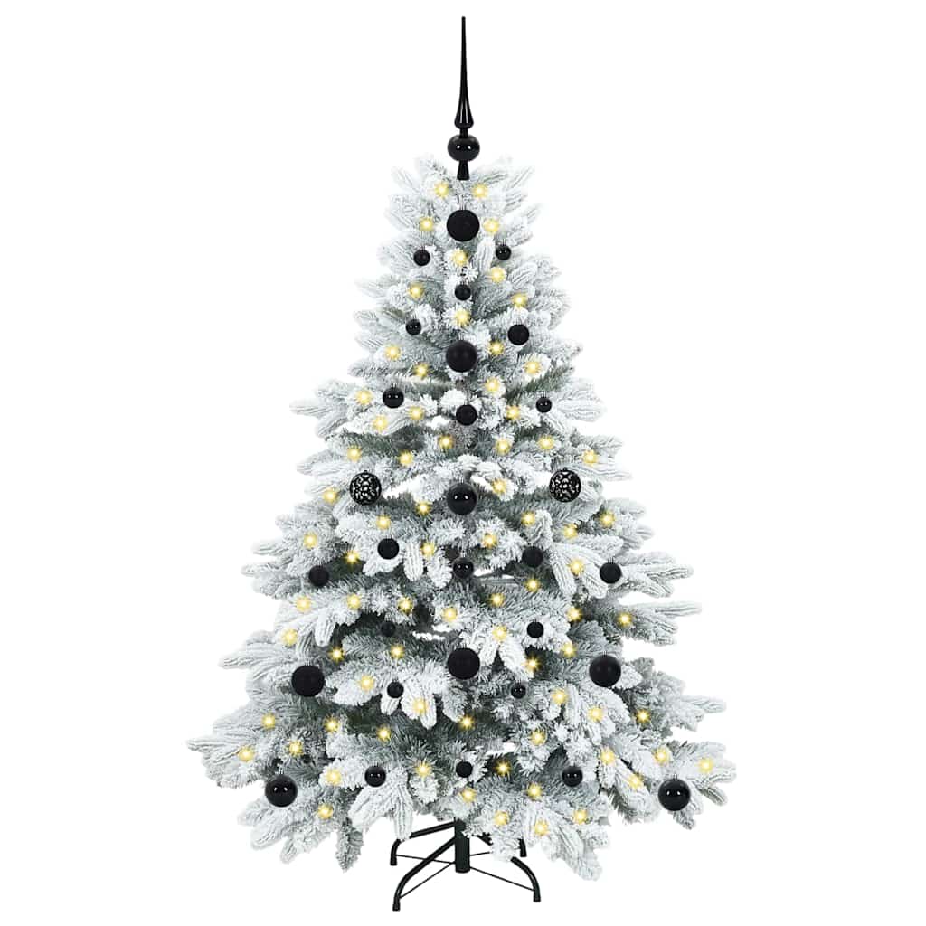 Vidaxx sapin de Noël artificiel avec 150 LED avec standard blanc 120 cm PE et PVC