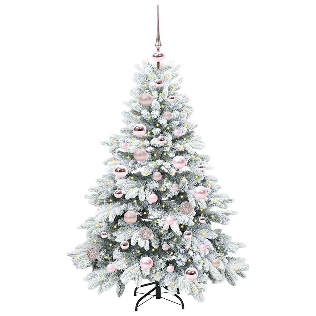 Vidaxx sapin de Noël artificiel avec 150 LED avec standard blanc 120 cm PE et PVC