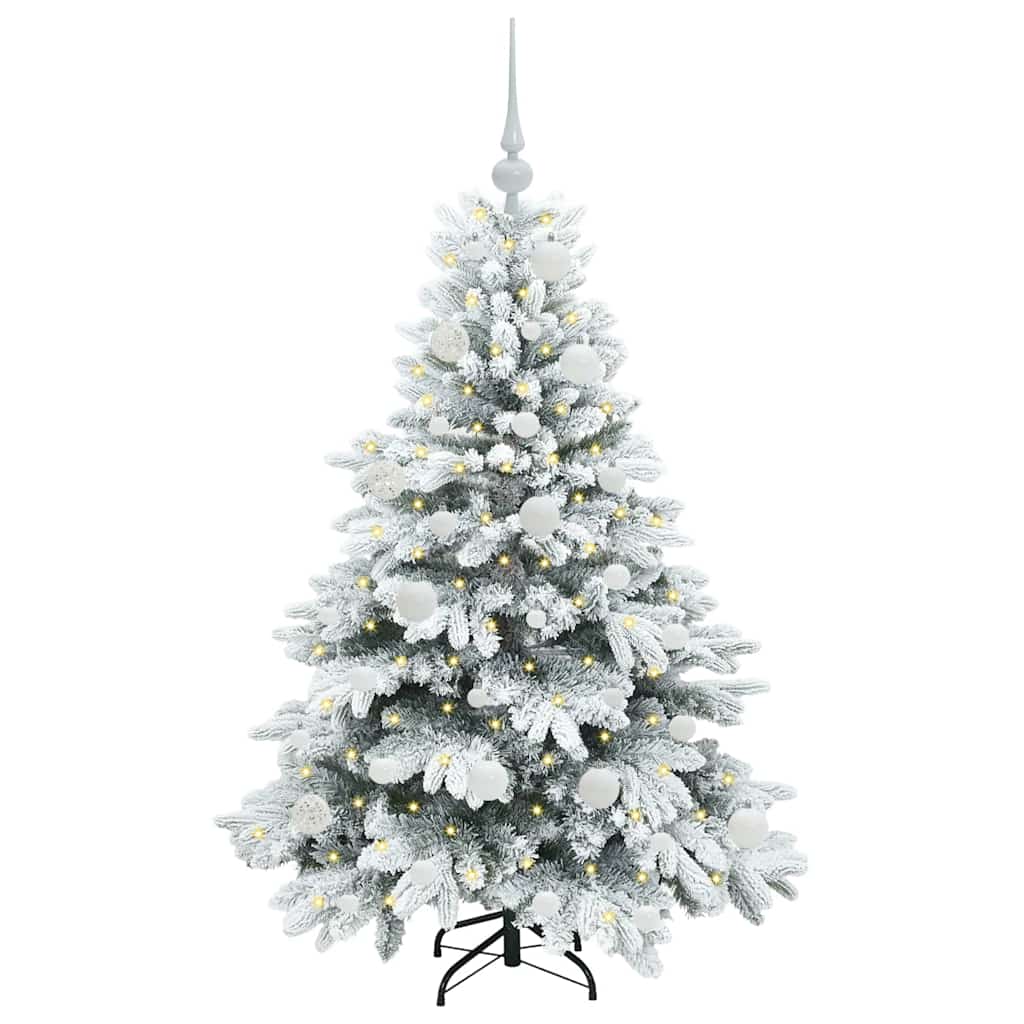 Vidaxx sapin de Noël artificiel avec 150 LED avec standard blanc 120 cm PE et PVC