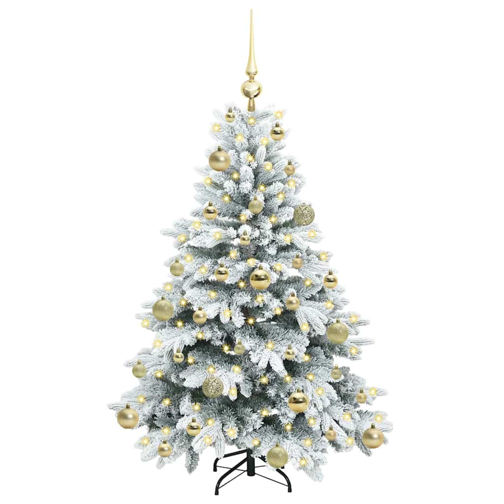 Vidaxx sapin de Noël artificiel avec 150 LED avec standard blanc 120 cm PE et PVC