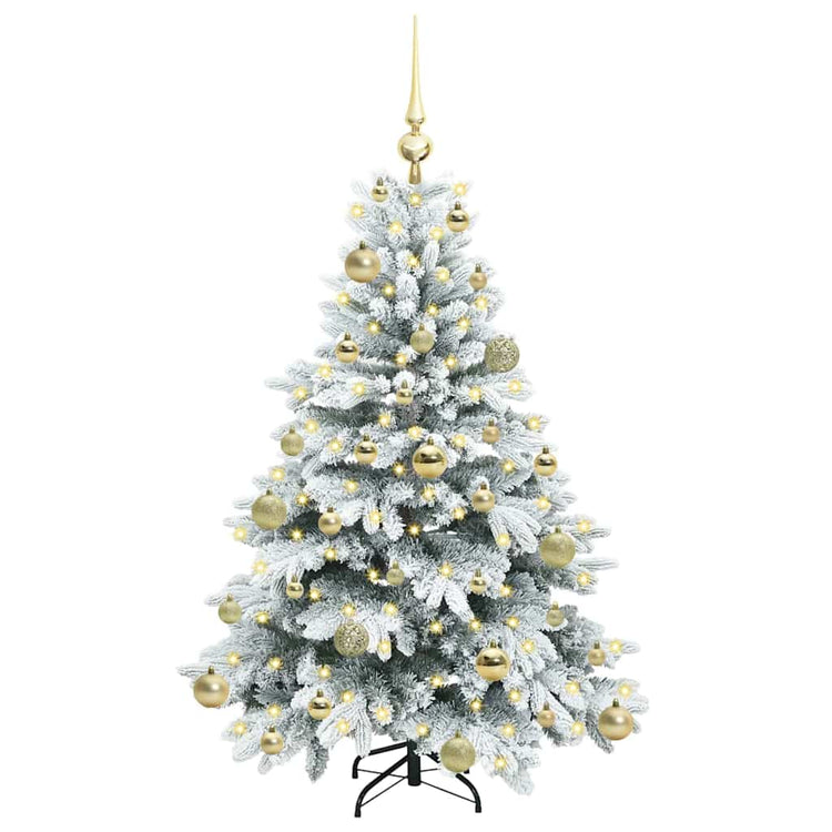 Vidaxx sapin de Noël artificiel avec 150 LED avec standard blanc 120 cm PE et PVC