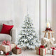 Vidaxx sapin de Noël artificiel avec 150 LED avec standard blanc 120 cm PE et PVC