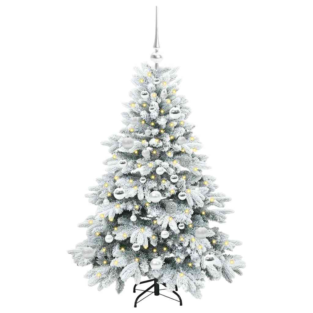 Vidaxx sapin de Noël artificiel avec 150 LED avec standard blanc 120 cm PE et PVC