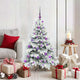 Vidaxx sapin de Noël artificiel avec 150 LED avec standard blanc 120 cm PE et PVC