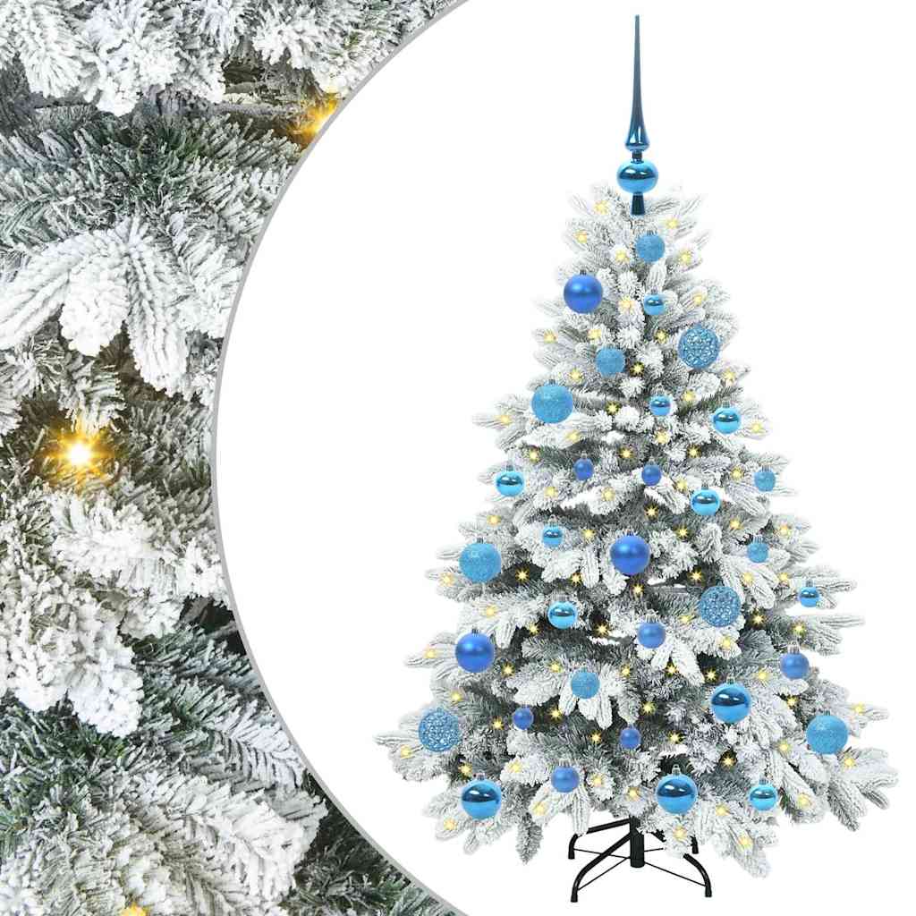 Vidaxx sapin de Noël artificiel avec 150 LED avec standard blanc 120 cm PE et PVC