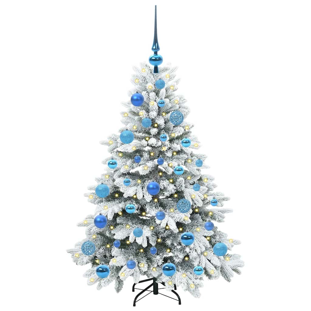 Vidaxx sapin de Noël artificiel avec 150 LED avec standard blanc 120 cm PE et PVC