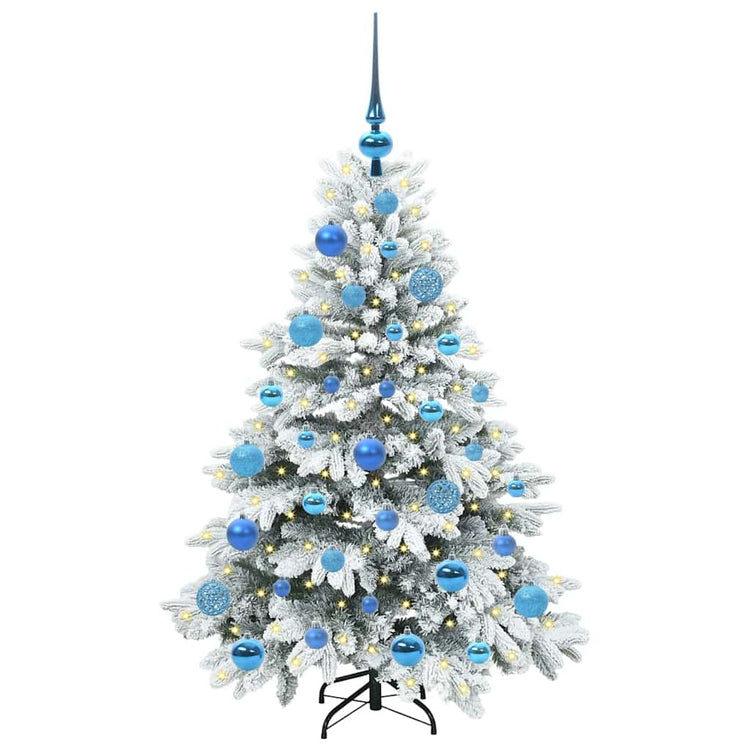 Vidaxx sapin de Noël artificiel avec 150 LED avec standard blanc 120 cm PE et PVC