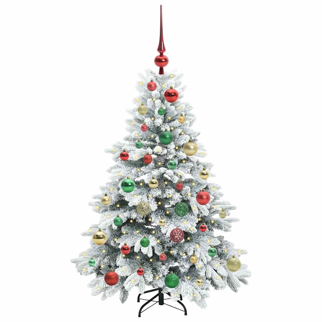 Vidaxx sapin de Noël artificiel avec 150 LED avec standard blanc 120 cm PE et PVC