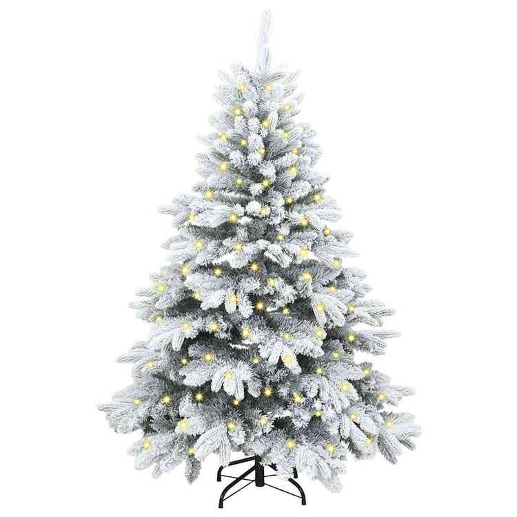 Vidaxx sapin de Noël artificiel avec 150 LED avec standard blanc 150 cm PE et PVC