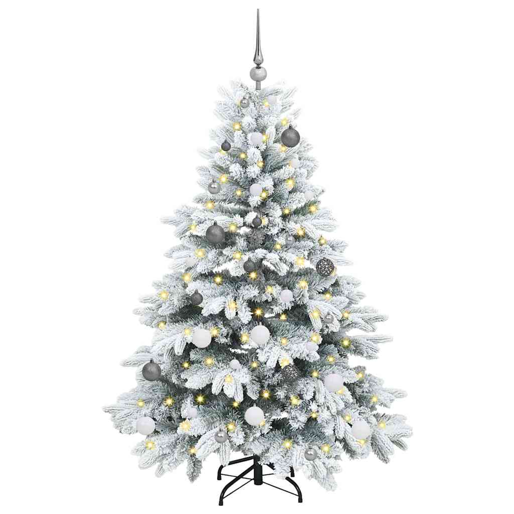 Vidaxx sapin de Noël artificiel avec 150 LED avec standard blanc 150 cm PE et PVC