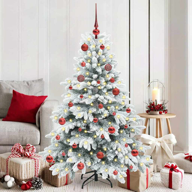 Vidaxx sapin de Noël artificiel avec 150 LED avec standard blanc 150 cm PE et PVC