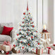 Vidaxx sapin de Noël artificiel avec 150 LED avec standard blanc 150 cm PE et PVC