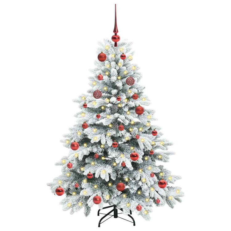 Vidaxx sapin de Noël artificiel avec 150 LED avec standard blanc 150 cm PE et PVC