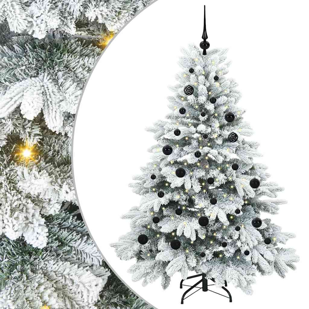 Vidaxx sapin de Noël artificiel avec 150 LED avec standard blanc 150 cm PE et PVC