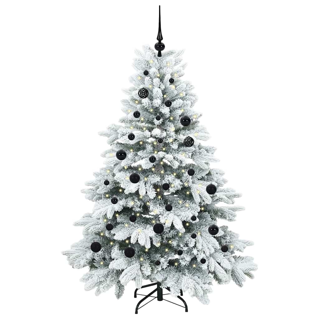 Vidaxx sapin de Noël artificiel avec 150 LED avec standard blanc 150 cm PE et PVC