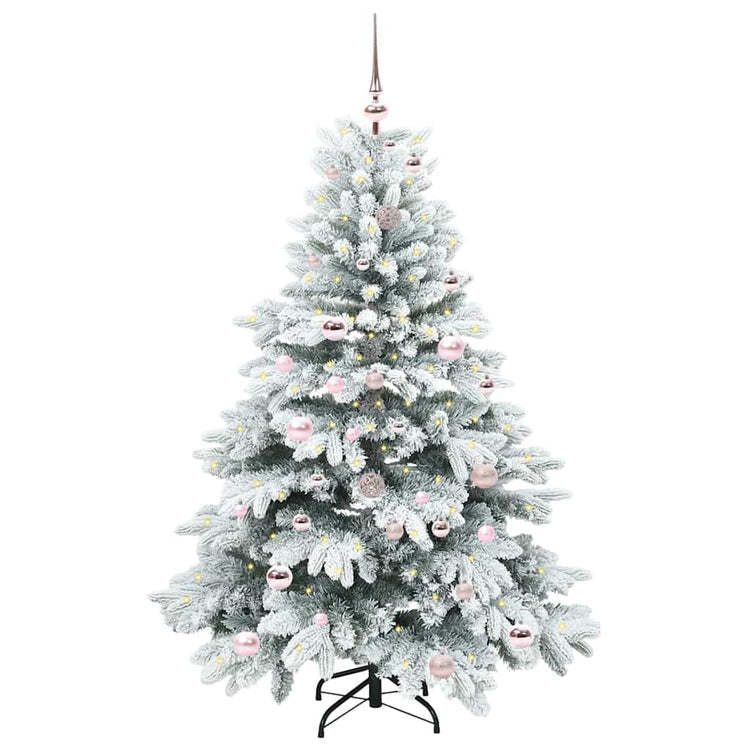 Vidaxx sapin de Noël artificiel avec 150 LED avec standard blanc 150 cm PE et PVC