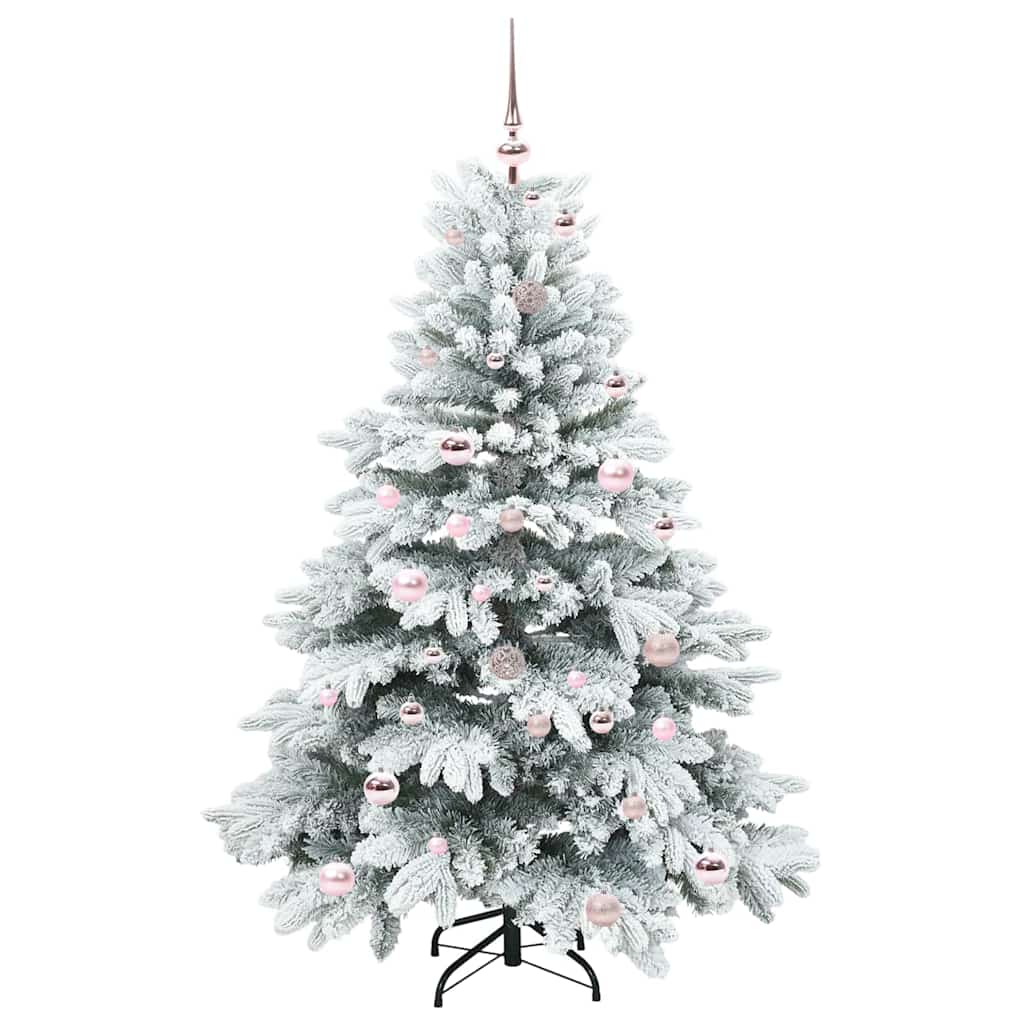 Vidaxx sapin de Noël artificiel avec 150 LED avec standard blanc 150 cm PE et PVC