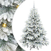Vidaxx sapin de Noël artificiel avec 150 LED avec standard blanc 150 cm PE et PVC