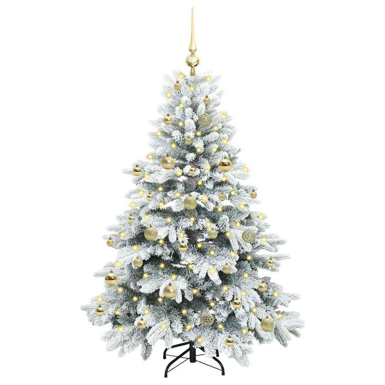 Vidaxx sapin de Noël artificiel avec 150 LED avec standard blanc 150 cm PE et PVC