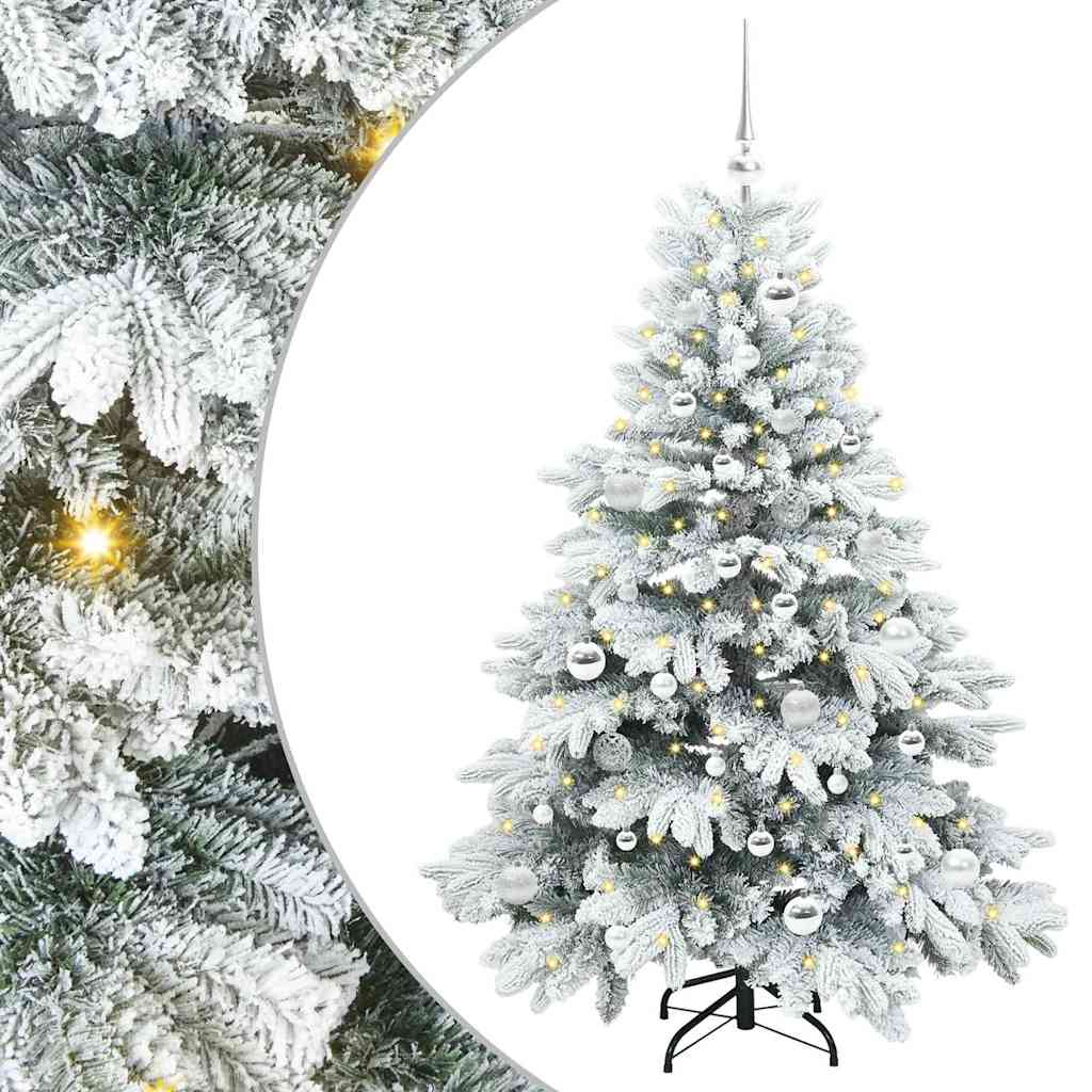 Vidaxx sapin de Noël artificiel avec 150 LED avec standard blanc 150 cm PE et PVC