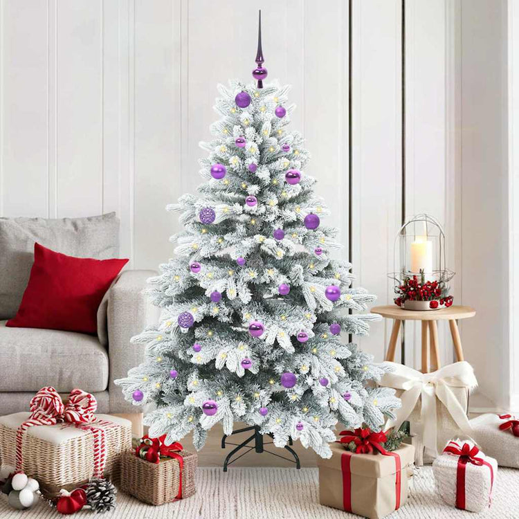 Vidaxx sapin de Noël artificiel avec 150 LED avec standard blanc 150 cm PE et PVC
