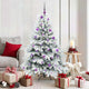Vidaxx sapin de Noël artificiel avec 150 LED avec standard blanc 150 cm PE et PVC