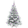 Vidaxx sapin de Noël artificiel avec 150 LED avec standard blanc 150 cm PE et PVC