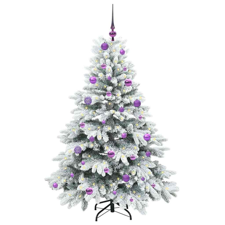 Vidaxx sapin de Noël artificiel avec 150 LED avec standard blanc 150 cm PE et PVC