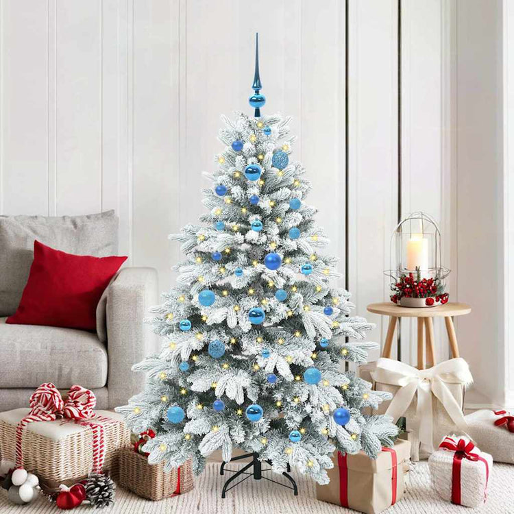 Vidaxx sapin de Noël artificiel avec 150 LED avec standard blanc 150 cm PE et PVC