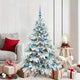 Vidaxx sapin de Noël artificiel avec 150 LED avec standard blanc 150 cm PE et PVC