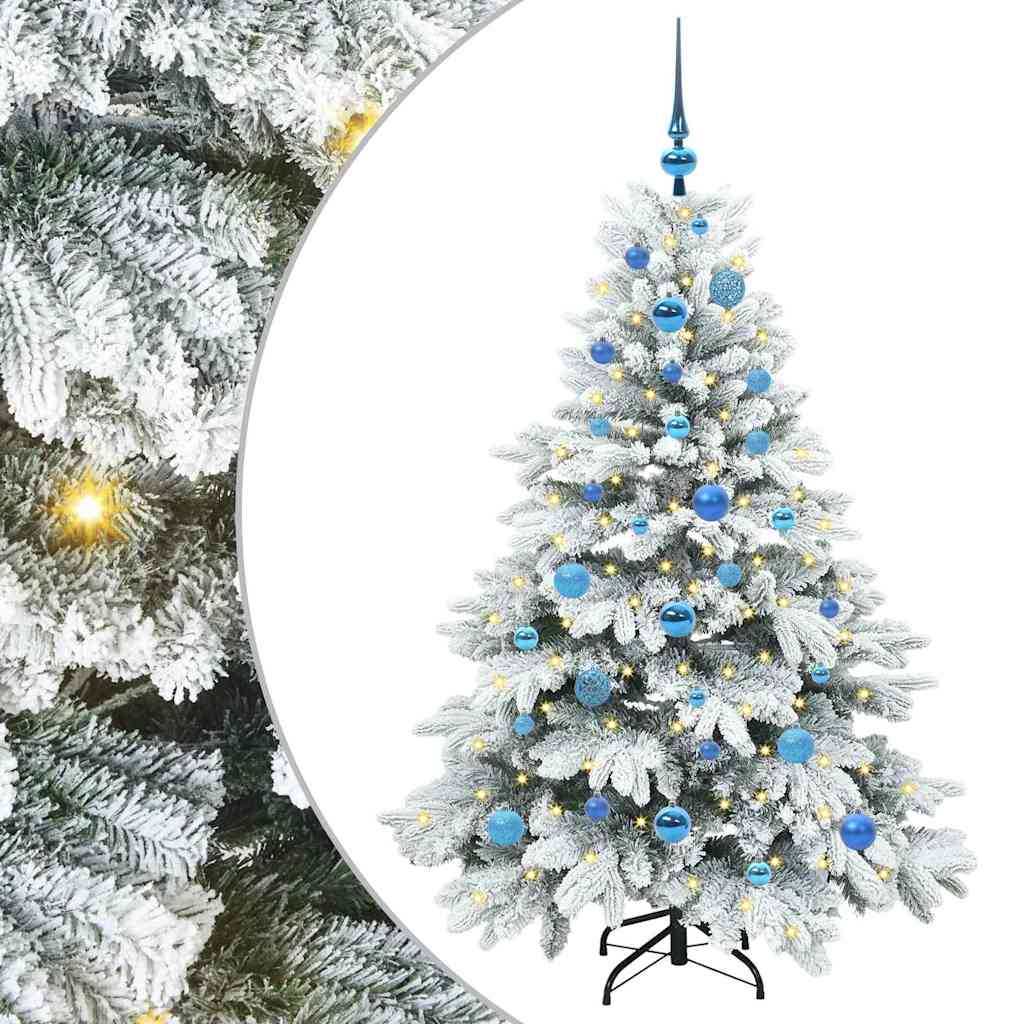 Vidaxx sapin de Noël artificiel avec 150 LED avec standard blanc 150 cm PE et PVC