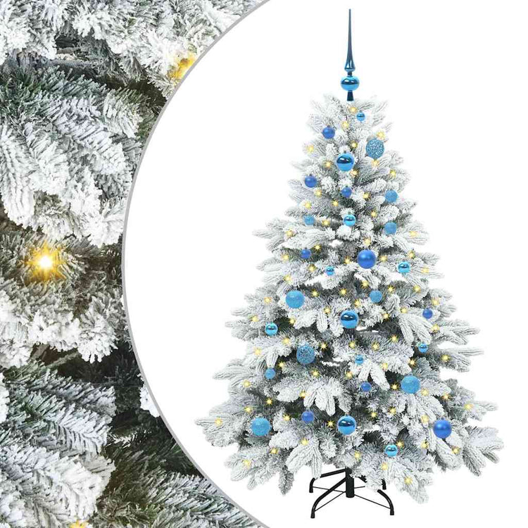 Vidaxx sapin de Noël artificiel avec 150 LED avec standard blanc 150 cm PE et PVC