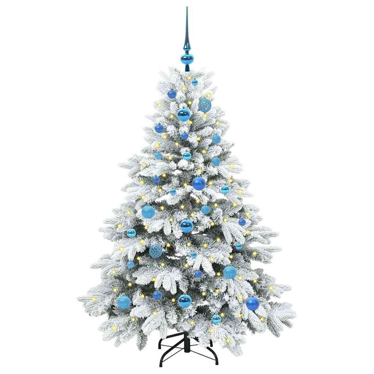 Vidaxx sapin de Noël artificiel avec 150 LED avec standard blanc 150 cm PE et PVC