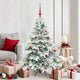 Vidaxx sapin de Noël artificiel avec 150 LED avec standard blanc 150 cm PE et PVC