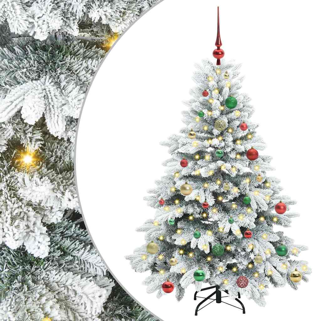 Vidaxx sapin de Noël artificiel avec 150 LED avec standard blanc 150 cm PE et PVC