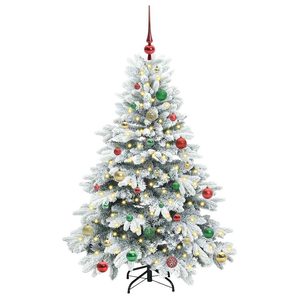 Vidaxx sapin de Noël artificiel avec 150 LED avec standard blanc 150 cm PE et PVC
