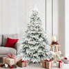 Vidaxx sapin de Noël artificiel avec 300 LED avec standard blanc 180 cm PE et PVC