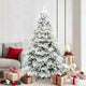 Vidaxx sapin de Noël artificiel avec 300 LED avec standard blanc 180 cm PE et PVC